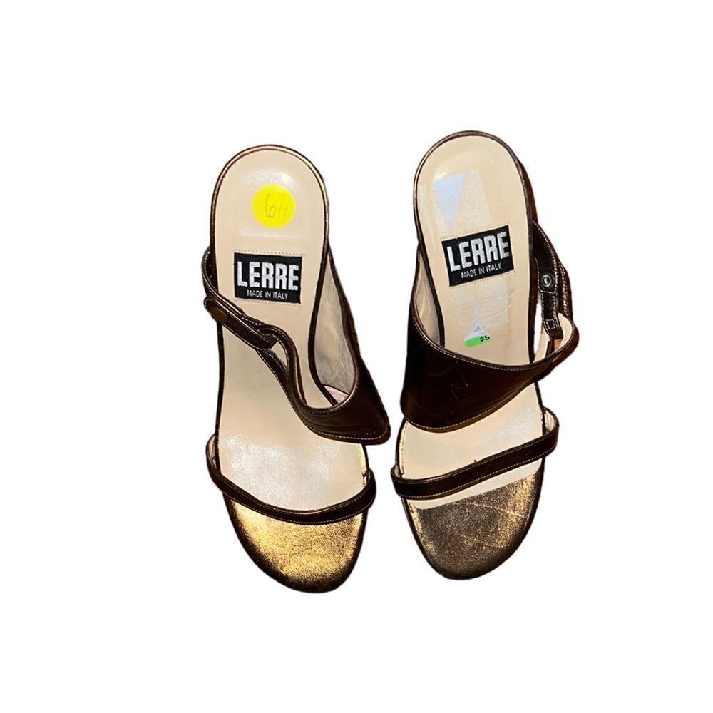 Lerre Leather Copper Sandals Size 7